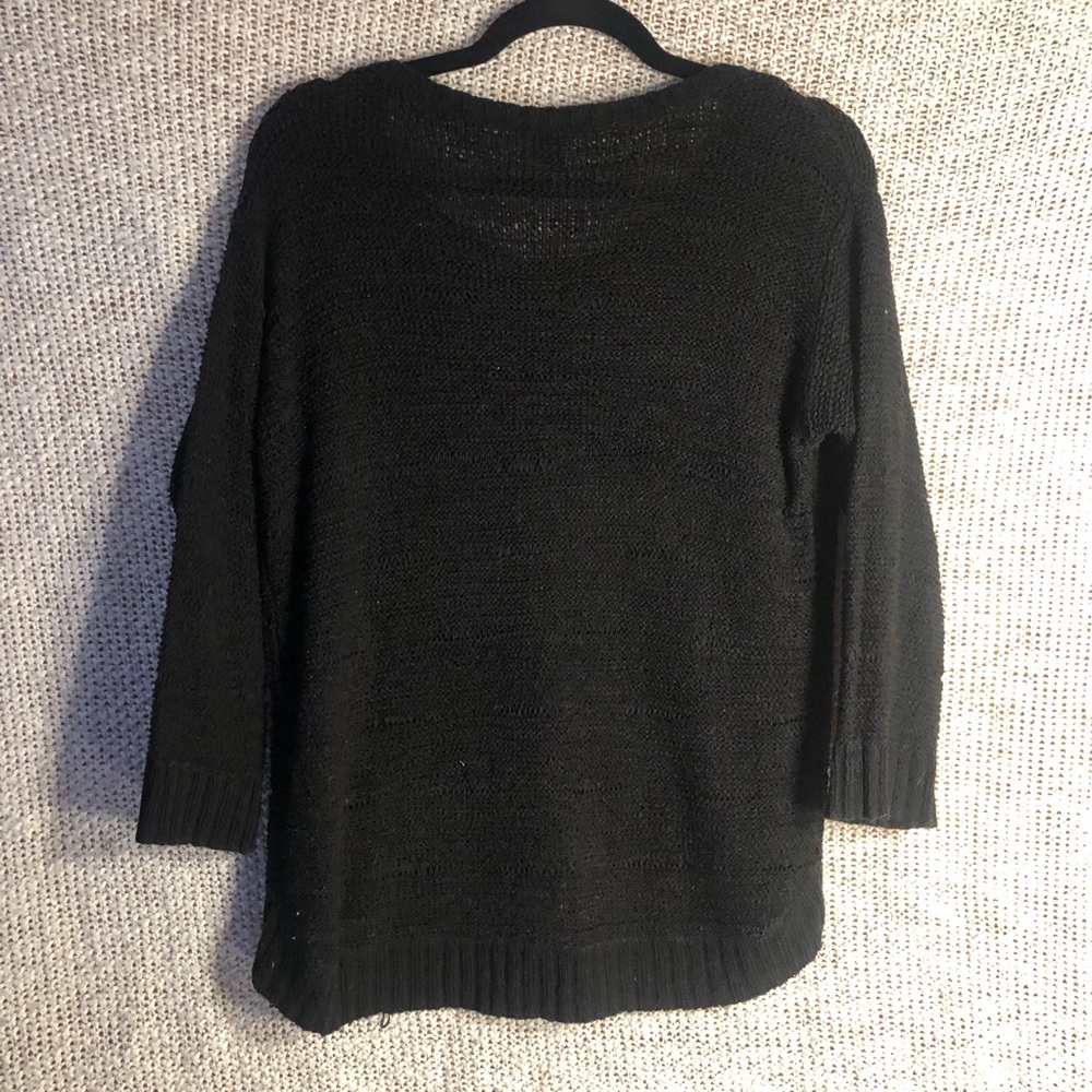 H&M Black 3/4 Sleeved Sweater (medium) - Picture 4 of 4